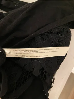 Free People Adella Black Lace Bodysuit Spaghetti Straps X-Large thumbnail 10