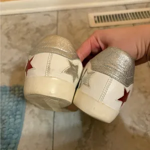 Zadig & Voltaire white leather multicolored star sneakers thumbnail 5