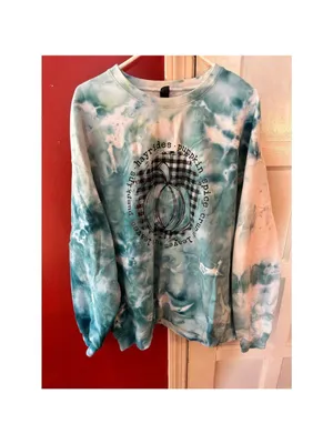 Pumpkin Spice Tie Dye Sweatshirt XL – Fall Boutique Crewneck thumbnail 4