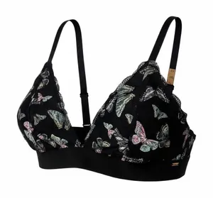 PINK Victoria's Secret Butterfly Wireless Bra Large thumbnail 1