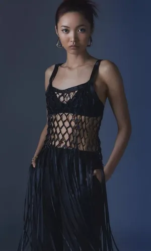 Urban Outfitters Coquette Dainty See Through Satin Ribbon Bow Fringe Midi Top in Blush Small thumbnail 1