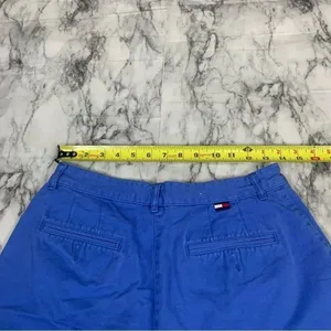 Tommy Hilfiger Vintage 100% Cotton Womens Blue Shorts size 10 90s retro thumbnail 5