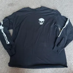 Insomniac Escape Long Sleeve T shirt with Skull thumbnail 1