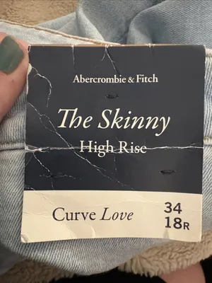 NWT Abercrombie & Fitch “The Skinny High Rise” Jeans, Size 18 thumbnail 6