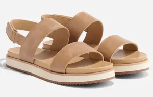 Nisolo Go-To Platform Sandals In Almond Size 9.5 thumbnail 1