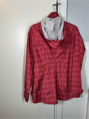 Prana Sunwashed Red Misty Geo Eliza Rain Jacket size medium‎ no belt Gorpcore thumbnail 7