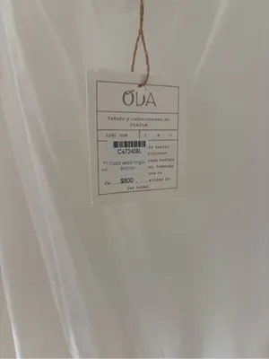 White Sheer Asymmetrical Cape thumbnail 3