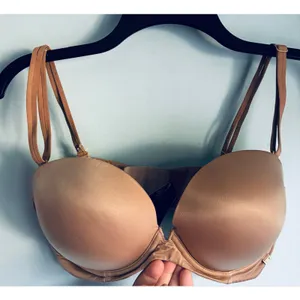 Victoria's Secret Strapless Multiway Bra Beige Push Up Padded Transitional 36D thumbnail 3