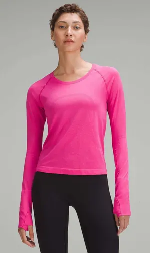 Lululemon Swiftly Tech Long-Sleeve Shirt 2.0 *Race Length in Sonic Pink thumbnail 1