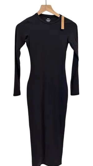Skims Fits Everybody Crewneck Long-Sleeve Dress Small NWT thumbnail 1