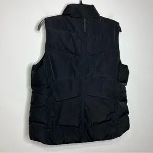 Lands End black down puffer‎ vest size large thumbnail 5