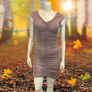 ASOS‎ Ruched Front Back Mini Dress Sz 2- FLAWED thumbnail 7