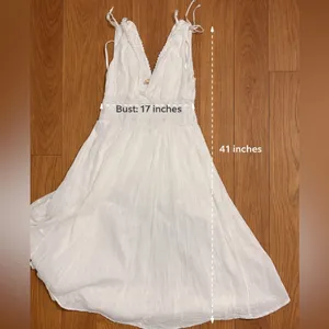Maeve by Anthropologie‎ White Gauze Dress – Size Small thumbnail 10