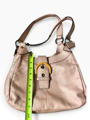 Coach Soho Leather Hobo Bag F17219 in Shell Pink thumbnail 13