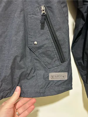 Burton Womens Da Nang Dryride Hooded Ski Jacket in Gray Size Large thumbnail 3