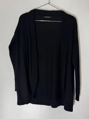Marimekko XS Black Wool Open Cardigan‎ Sweater thumbnail 1
