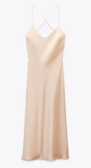 ZARA NEW‼️ Satin Slip Dress Size XS thumbnail 2