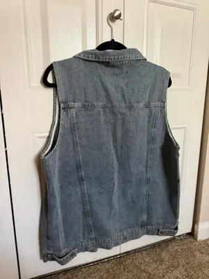 Amazon Denim Vest Blue thumbnail 4