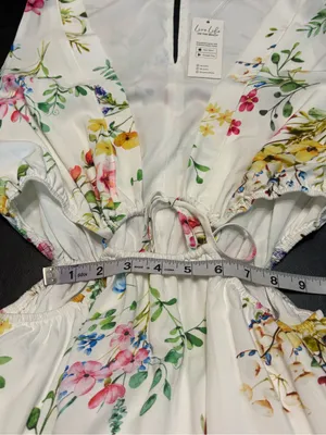 Cupshe spring crush floral mini dress size medium NWT thumbnail 14
