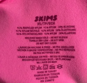 SKIMS Pink Sculpting Thong Bodysuit XS thumbnail 5
