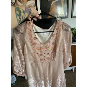Short‎ pink season wind dress size medium thumbnail 2