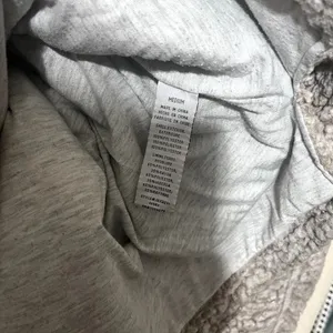 Thread & Supply Lazy Sunday Sherpa Pullover furry oversize 1/4 zip Sweater sz M thumbnail 6