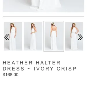 Show me your Mumu ivory crisp bridesmaids‎ dress medium nwot wedding bride thumbnail 5