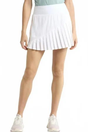 Zella Clean Sweep Pleated Performance Skort NWT Off White Large thumbnail 1
