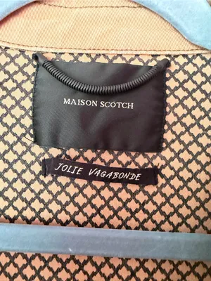 Maison Scotch- Scotch and Soda lightweight camel brown moto jacket- see sizing thumbnail 2