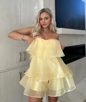 Tulle romper Yellow Size L thumbnail 1