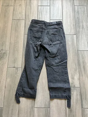 Zara Women's Relaxed Black Straight Jeans thumbnail 3