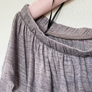 Anthropologie Dolan Charla Heather Off Shoulder Ruffled Neckline Top Med thumbnail 5