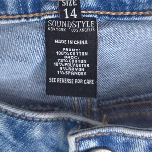 Sound/Style Farah Fit and‎ Flare Jeans Women 14 Blue Vintage Reunion Split Hem thumbnail 12