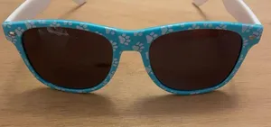 Free with bundle only New Women’s Paw Print 🐾 Sunglasses 😎 Blue White thumbnail 2