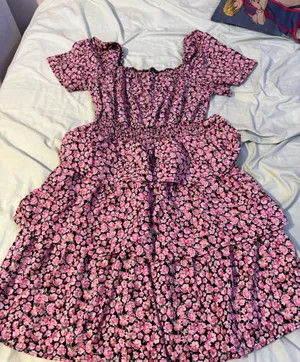 PRETTYGARDEN Pink floral dress thumbnail 1