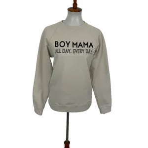 Sheshow Sweater Medium Ivory Bow Mama Graphic Crewneck Cozy Casual‎ thumbnail 2
