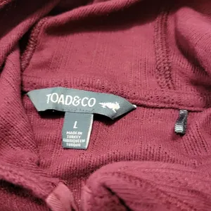 Toad & Co Sweatshirt Size Large Oversized Toad&Co Lightweight Hooded Sweatshirt Women's thumbnail 6