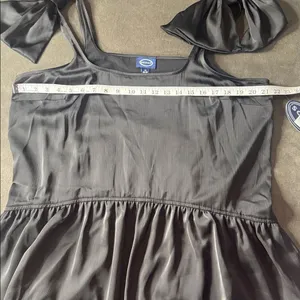 Women’s Black Scoop Bow Mini Dress Size XL 16-18 NEW thumbnail 9