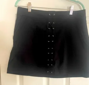 Express Mini Skirt with Lace Up Detail‎ thumbnail 1