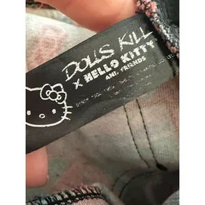 Hello Kitty X Dolls Kill Pixel‎ City Jeans Small Teen Neon Sign Sanrio #T12-8 thumbnail 6