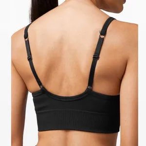 Lululemon Ebb‎ to Street Sports Bra Black Adjustable Racerback Size 4 thumbnail 7
