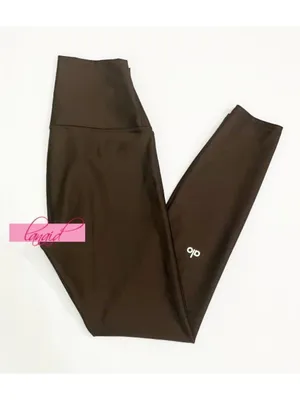 Alo 7/8 High-Waist Airlift Leggings Espresso Hi-Rise Waisted Skinny Tights Pants thumbnail 8