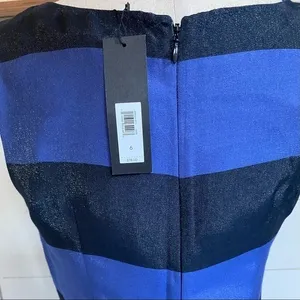 Banana Republic‎ Womens Blue Navy Striped Peplum Sleeveless Top Size 6 NWT thumbnail 7