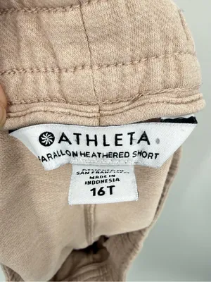 Athleta Farallon Heathered Short Blush Pink/Beige Size‎ 16T thumbnail 4