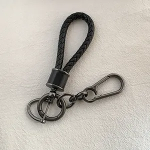 Car Keychain Carabiner Keychain for Men Women Braided Rope Bag Charm Key Rings thumbnail 2