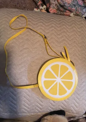 Lemon Slice Crossbody Purse Yellow thumbnail 1