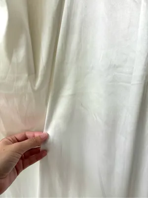 Mable Anthropologie White Satin Midi Asymmetrical Dress Bridal Shower Wedding thumbnail 13