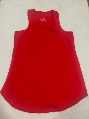 Vibrant Red Racerback Tank Top thumbnail 1