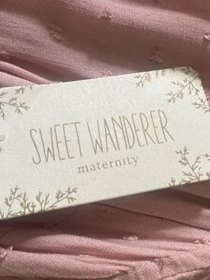 Sweet Wanderer Dress Maternity Flutter Sleeve Tiered Midi Dress thumbnail 7
