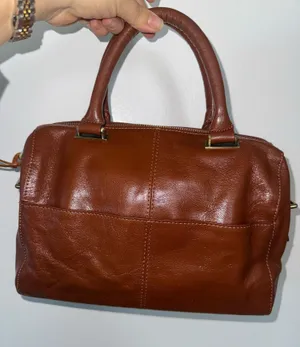 Rachel Roy Brown Leather Satchel Handbag thumbnail 1